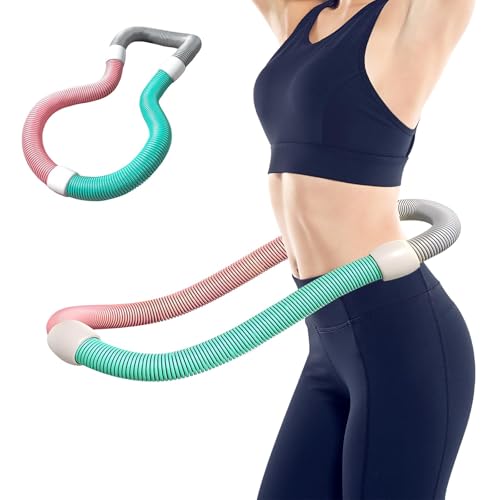 【2025 夏 1.4kg 重み付けフラフープ ダイエット最適 PVC ソフトスプリング設計 腰に優しい 脂肪燃焼 UP・筋トレ両対応 ウエスト/背中/脚シェイプアップ 室内/公園用 男女兼用