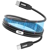 タイプc ケーブル 磁気自動収納 マグネット 充電ケーブル 240W 急速充電 usb c ケーブル マグネット データ転送 ナイロン製 PD対応 絡まり防止 防断線 For Phone16/15シリーズ/macB00K Pro/Mateb00k/x pera/Ga1axyなどType-c機種対応（1m）