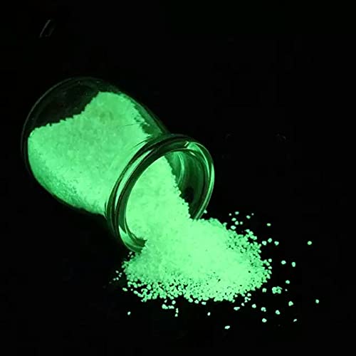 Funpa 1 Pack Fluorescent Sand Decorative Bright 0.35OZ Glow in The Dark Luminous Sand Particles Craft Sand