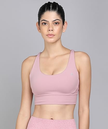 Image of Kobo Medium Impact Slip on Everyday Sports Bra for Women - Lightly-Padded | Yoga Top | Lined Cups with Removable Inserts (Imported)