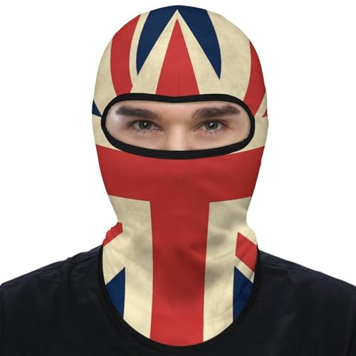 Máscara facial de pasamontaña con diseño de bandera británica para hombre y mujer, protección solar, transpirable, cubre todo el cabeza para senderismo, ciclismo, running y conducción miniatura 1