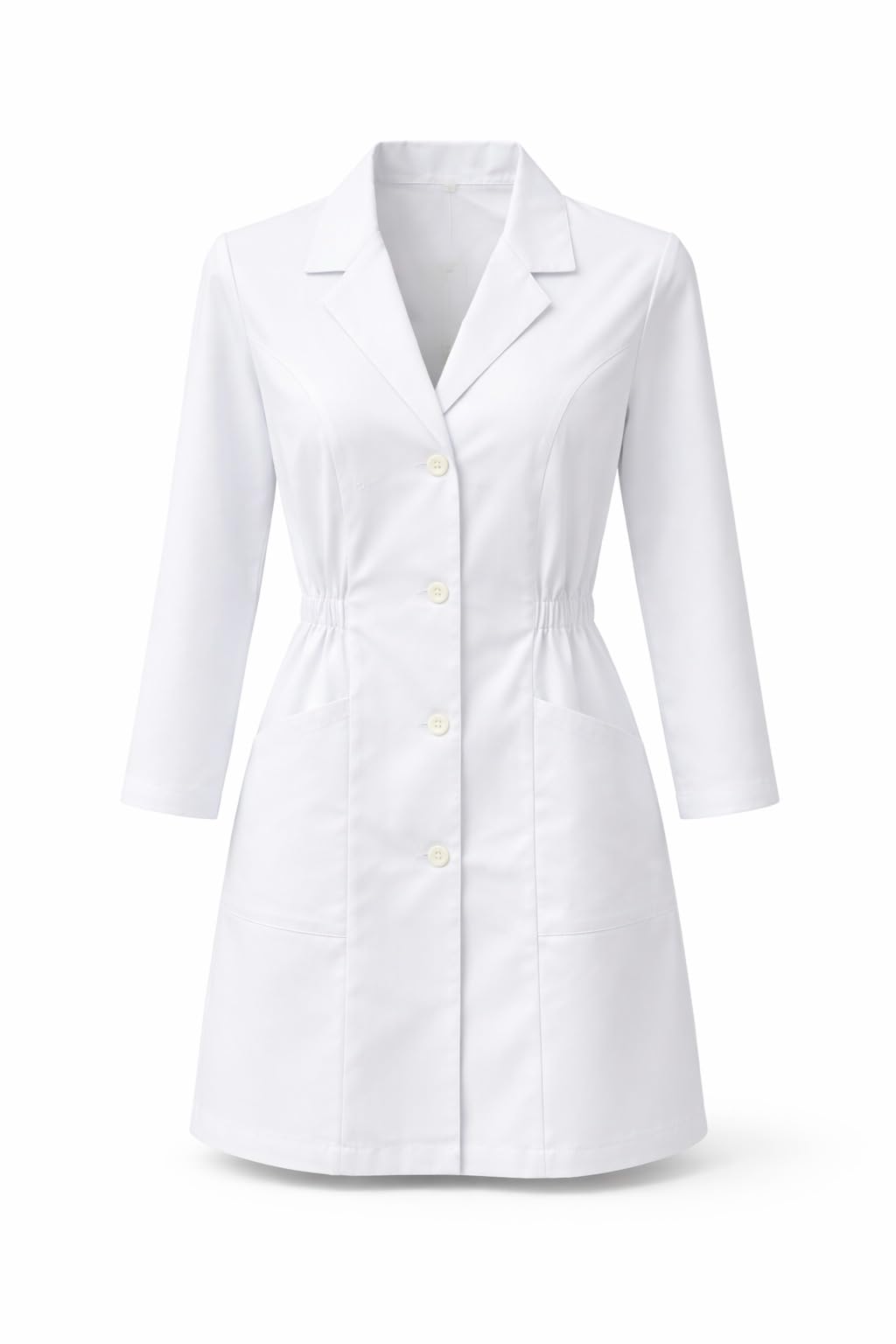 Prenda de Laboratorio Profesional Mujer Manga Larga Poliéster Algodón Científica Médica Enfermería Uso Escolar Hospital Clínico Prácticas Química Biología Disfraz Adulto Modelo 8163