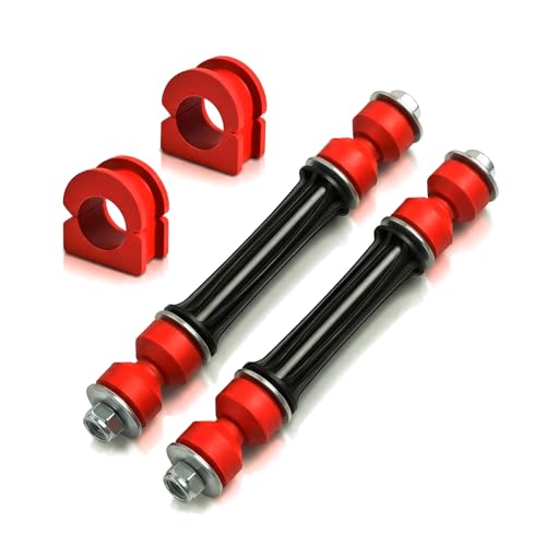 Flintspxxk 4Pcs Front Stabilizer Sway Bar Links with Red Bushings Compatible with Silverado, Sierra 2004-2018, for Cadillac Escalade, for Chevy Tahoe, replace K700538 K200222 by Flintspxxk - Used condition - US$23.43