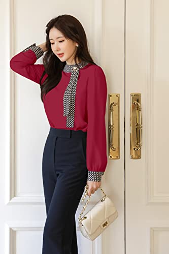 Image of GG Style Women Western Printed Cuff Collar Tops