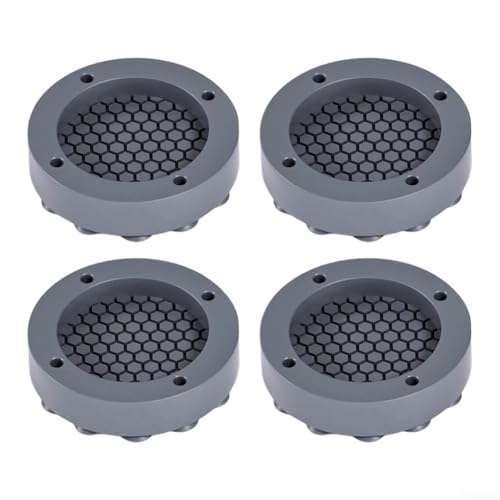 Vibrationspads für Waschmaschine, Anti-Vibrationsmatte, rutschfeste Gummifüße, Silikon-Dämpfer, Waschmaschinen-Unterlage (grau)