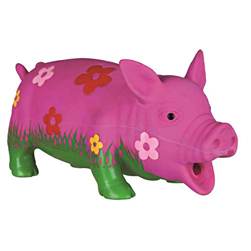 TRIXIE Cochon avec fleurs avec son original latex 20 cm pour chien