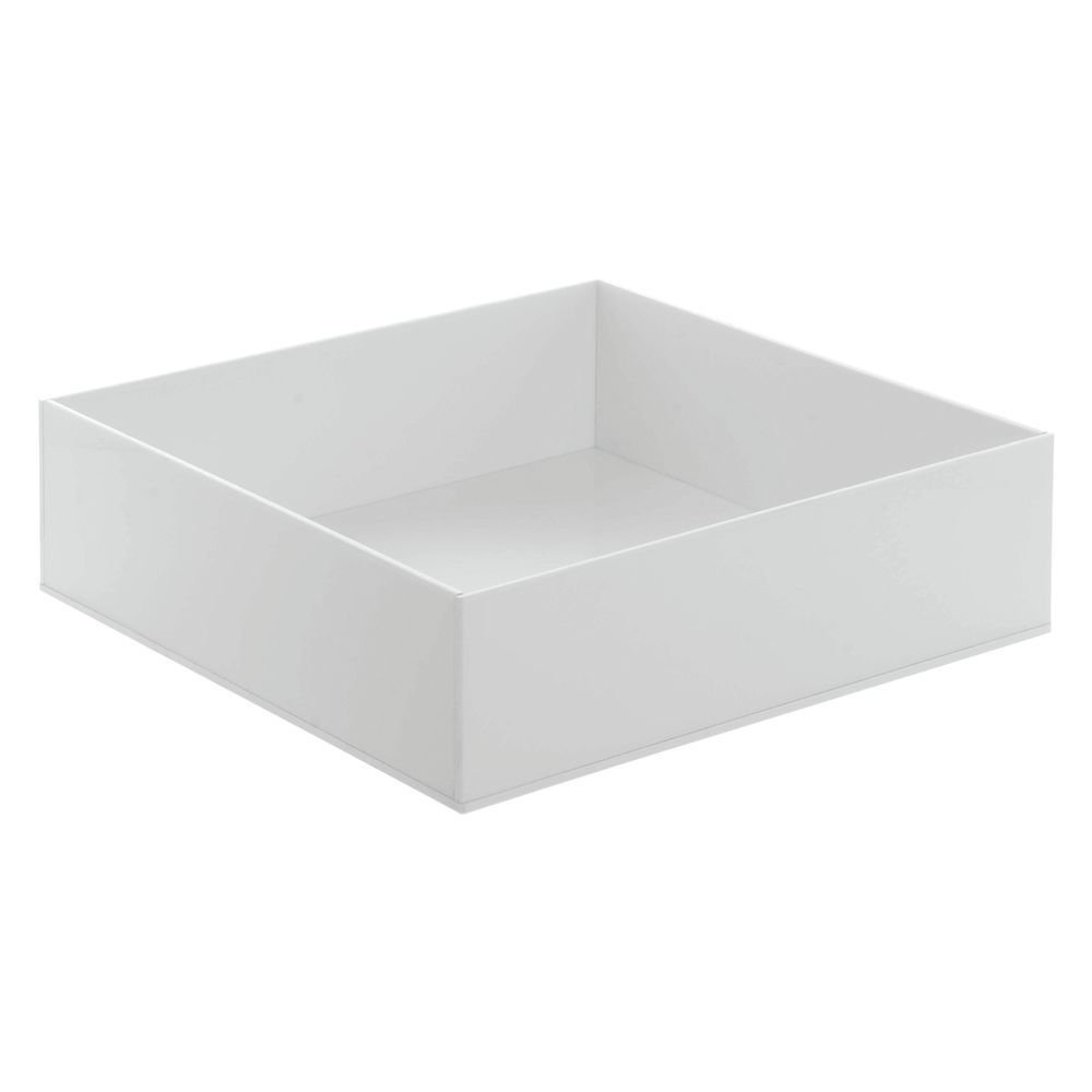 Serving Tray White Acrylic - 10"L x 10"W x 3"H by HUBERT – 10" x 10" x 3", Model 688640149381