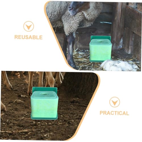 Support sel élevage pour prairies et écuries - Pack de 2 boîtes pour bétail - 3