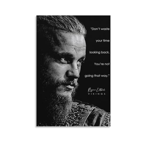 KBGDFSDF Vikings Ragnar Lothbrok Quote Canvas Poster Bedroom Decor Landscape Office Room Decor Gift 12x18inch(30x45cm)