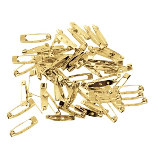 Image of FURE Metal Brooch Pins - 2.5cm (Golden) - Pack of 50 Pieces