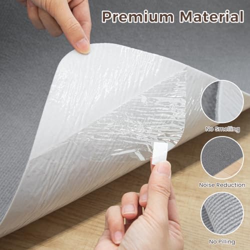 Image of Sycoodeal Office Chair Mat for Hardwood Floor,Slip Resistant Floor Mat for Rolling Chairs,Easy to Clean,Large Floor Protector Office Computer Gaming Chair,Grey(36 inchx55 inch)