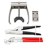 ECUTEE 3x Kühler Reparatur Zange Werkzeug Set Kühler Klemmzange Laschenschließzange, Auto Wassertank Reparatur Werkzeug, Auto Kühler Tank Schließen Header Zange Reparatur Werkzeug