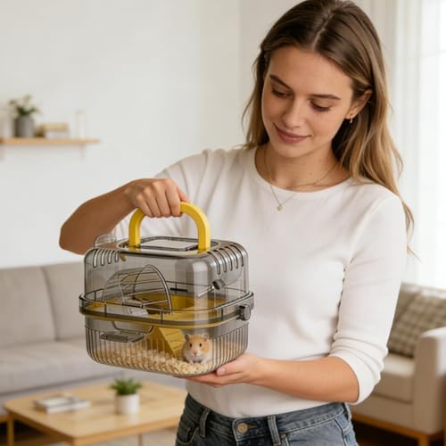 Transportín de hámster de dos pisos ideal para ir de viaje 3