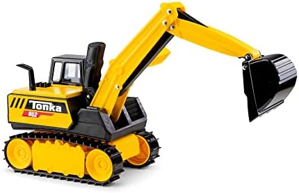 Tonka 6182 Mighty Excavator, Kids Construction Toys for Boys and Girls, Vehicle Toys for Creative Play, Toy Trucks for Children Aged 3 +, Yellow & Black