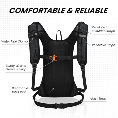Image of Nepest Hydration Pack Backpack for Women & Men, Lightweight Water Backpack with 2L Water Bladder for Hiking Cycling Running Biking