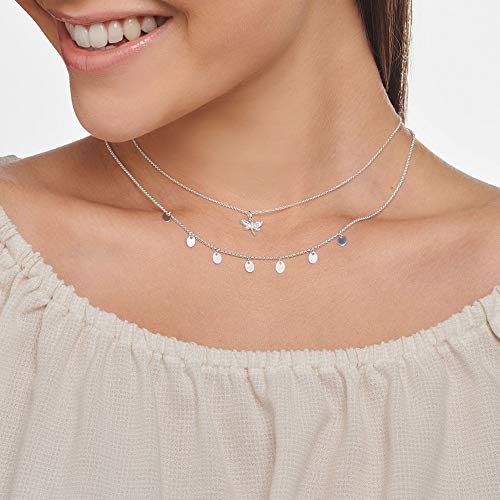 Collier médailles argent Thomas Sabo chaîne ajustable ras de cou femme