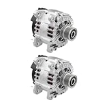 NFGHNBHO Alternator 2Set of 6-Groove Clutch Pulley 06F903023P 06F903023N for Jetta 2015 for R32 2008