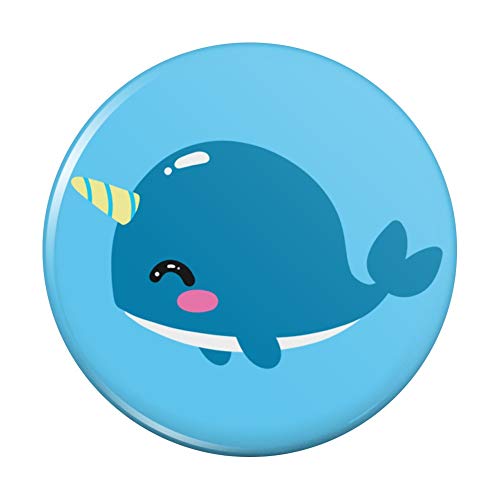 Cute Kawaii Baby Narwhal Pinback Button Pin