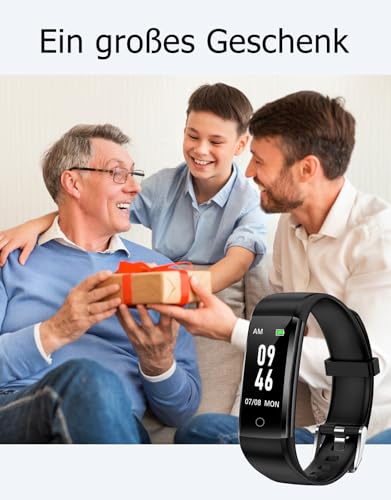 GRV Schrittzähler Uhr Ohne Bluetooth/App/Handy für Damen Herren Kinder,Fitness Tracker Fitnessuhr...