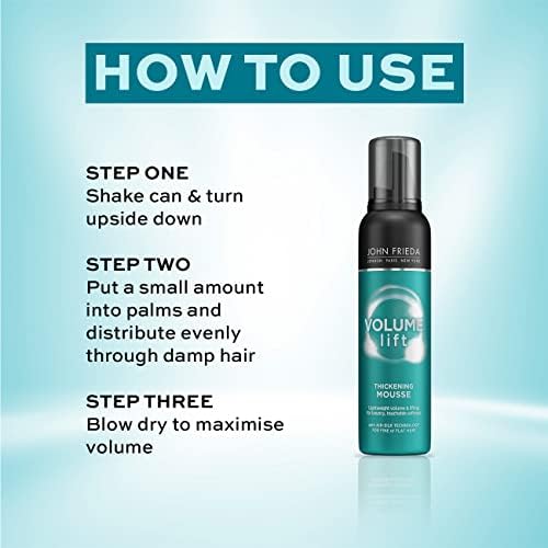 John Frieda Volume Lift Air Whipped Foam Mousse, 200 ml (Pack of 1)