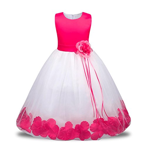 Reviews y listado de Vestido niña mango para comprar hoy. 35 Caliente venta. 0,5 – 7 años de edad Bridesmaid Pageant Tutu tul albornoz Partido Vestido De Bodas, woaills Flor muchacha Princesa ropa, Hot Pink, 1