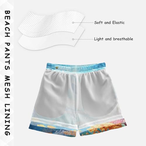 susiyo Boys Swim Trunks Dolphins Toddler Swim Shorts Quick Dry Beach Board Shorts Little Boy Bathing Suits Swimwear4