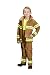 Aeromax Personalized Jr. Firefighter Suit/Bunker Gear, Black or TAN, (4/6, Tan)