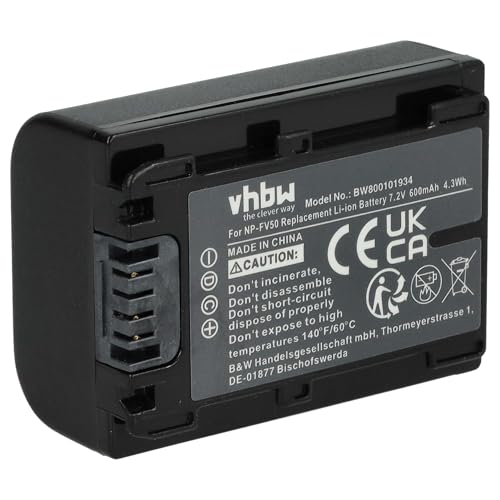 Batteria ad alta potenza | Capacità: 600 mAh | Tensione: 7,2 V | Energia: 4,32 Wh | Tipo di cella: ioni di litio