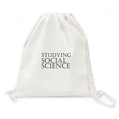 Sac de voyage à cordon en toile imprimé études en sciences sociales pour sorties