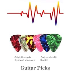 WANGZAIZAI Lot de 50 médiators fins et souples pour guitare acoustique, guitare électrique, ukulélé, basse, guitare… - Les Beatles, Paul McCartney, John Lennon, RIngo Starr, George Harrison WANGZAIZAI Lot de 50 médiators fins et souples pour guitare acoustique, guitare électrique, ukulélé, basse, guitare… – Image 3