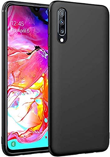 Image of Mobile Back Cover Case for Samsung Galaxy A70, Sm-A705F /Ds, Sm-A705Fn /Ds (Silicone Case|CameraProtection|Black SC1510)
