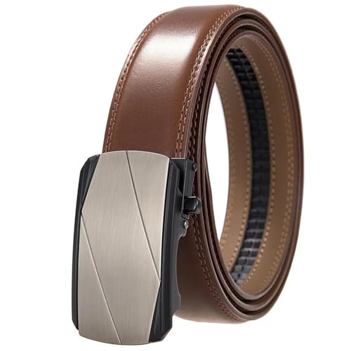 Men's Metal Automatic Buckle Leather Belt Suitable For Business Casual Belt2