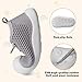 Toddler Girl&Boy Baby Size 7 12-18 Months Walking Shoes Grey Barefoot Slip On Wide Toe Box Shoes Soft Footmates Casual Tennis Indoor Flexible Rubber Sneakers