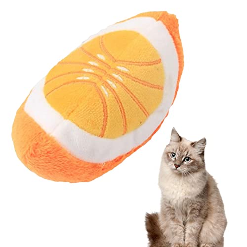 Cachorro mastigando brinquedo - Fruit Cute Plush Squeaky Dog Toys - Brinquedos educativos que rangem