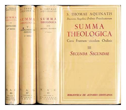 Summa Theologiae B0010XU4LG Book Cover