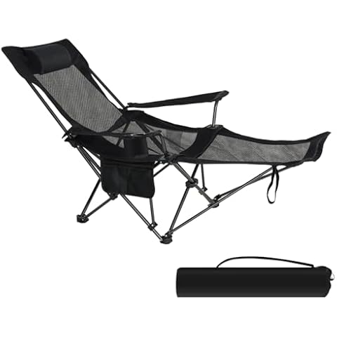 eSituro Lightweight Folding Camping Chair with Cup Holder Cover