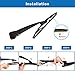 WTI Rear Wiper Arm Blade Set Compatible With BMW X5 F15 2014-2018 / Compatible With BMW X5M F85 2015-2018 Rear Windshield Window Wiper Kits Assembly New Replacement Accessories Parts