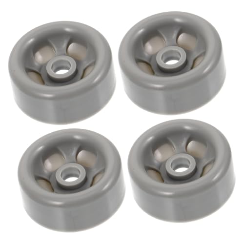 Homoyoyo 4 Piezas Accesorios Para Secadora Montar Rodillos Para Electrodomésticos Reemplazo Polea De Secadora Ruedas De Polea Secadora Largo Partes Light Grey El Plastico