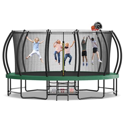 Tatub 16FT Trampoline for Kids and Adults, Outdoor Recreational Trampolines ...