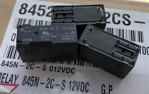 Relé 845-2C-12V-8A doble contacto inversor para aislamiento eléctrico seguro 2