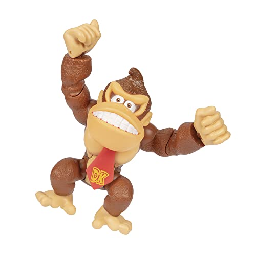 Super Mario Nintendo 6' / 15 cm große Donkey Kong Actionfigur mit beweglichen Funktionen, ideal zum Spielen und Ausstellen für Kinder und Sammler ab 3 Jahren
