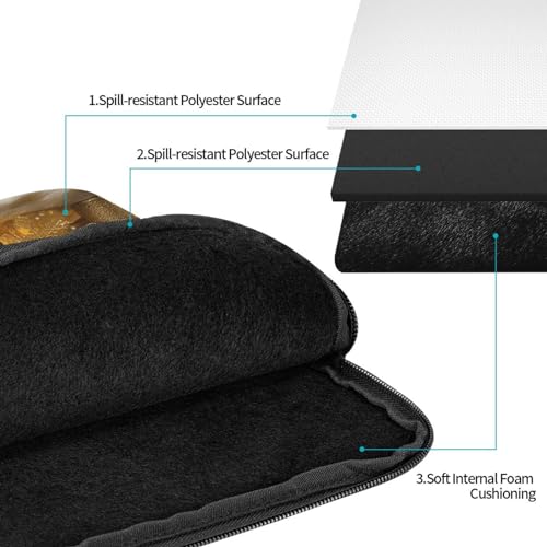 Funda para laptop para mujer 15 pulgadas negra con diseño navideño miniatura 2