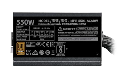 Cooler Master MWE 550 V3 Bronze ATX 3.1 Power Supply - Image 4