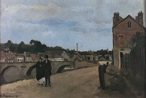 Peinture abstraite de Camille Jacob Pissarro, une impression sur toile haut de gamme