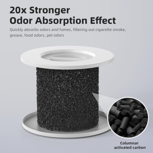 Image of 2 Pack 240 Replacement Filter Compatible with PuroAir 240 Air Purifier, 240 Filter Replacement with Activated Carbon for Pet Dander, Smoke & Odors