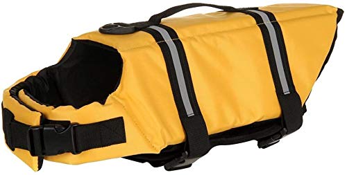 Chaleco Salvavidas para Perros Abrigo de Seguridad para Nadar Chaleco Salvavidas Flotante Salvavidas con Asa para Perros Pequeños Perros Grandes