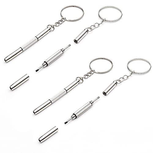 Schraubendreher Schlüsselanhänger zur Brillenreparatur Sonnenbrille Reparatur doppelseitig,2 pcs Cover