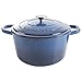 Produktbild Crock-Pot Artisan Runder emaillierter Gusseisen-Schmortopf 7 Quart, Saphirblau