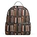 WowPrint Bücherregal-Rucksack, Bücherregal, Schulrucksack, Rucksack, Wandern, Reisen, Tagesrucksack