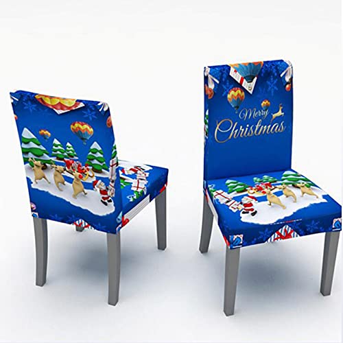 5st Kerst Stoelhoezen Kerst Tafelkleed Stoel Back Covers Keuken Stoelhoezen voor Feestelijke Kerst Decoratie… - Afbeelding 7